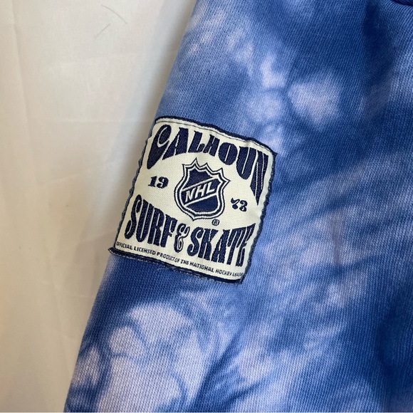 SEATTLE KRAKEN CALHOUN NHL Men’s Blue Tie Dye Hoodie Sweatshirt Size Small - Picture 9 of 14